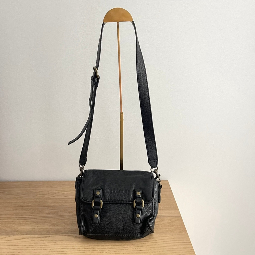 Liebeskind Berlin Small Black Leather Crossbody Bag - Picture 2 of 16